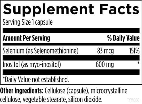 Designs For Health Thyrommune   Thyroid Support Supplement with Selenium  Selenomethionine    Myo Inositol   Vegan & Gluten Free  60 Capsules