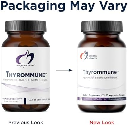 Designs For Health Thyrommune   Thyroid Support Supplement with Selenium  Selenomethionine    Myo Inositol   Vegan & Gluten Free  60 Capsules