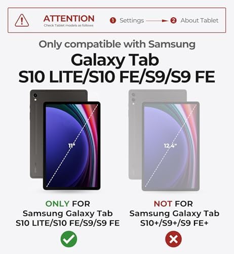 Dexnor Keyboard Case for Samsung Galaxy Tab S10 Lite/S10 FE/S9 FE 5G 10 9/S9 11 Case with Keyboard Magnetic Floating Cantilever Stand Multi Touch Trackpad Wireless Backlit with S Pen Holder  Pink