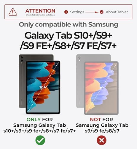 Dexnor for Samsung Galaxy Tab S10  Plus/S9  Plus/S9 FE  Plus/S8  Plus/S7  Plus/S7 FE Case with Keyboard 12 4 Floating Cantilever Magnetic Stand Multi Touch Trackpad Backlit S Pen Holder   Pink