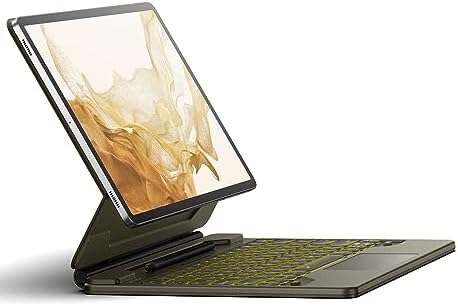 Dexnor for Samsung Galaxy Tab S10  Plus/S9  Plus/S9 FE  Plus/S8  Plus/S7  Plus/S7 FE Case with Keyboard 12 4 Floating Cantilever Magnetic Stand Multi Touch Trackpad Backlit S Pen Holder   Pink