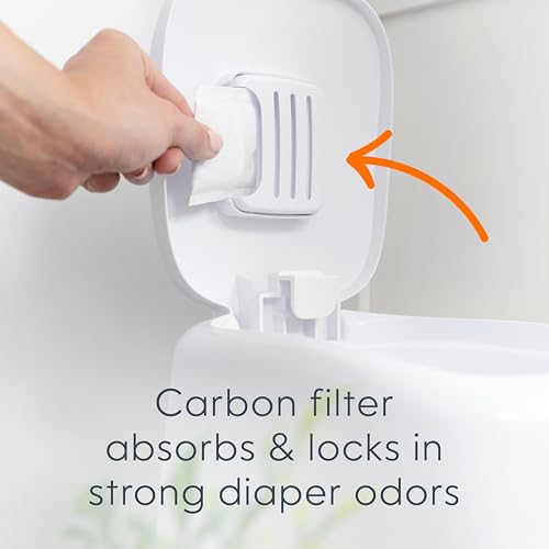 Diaper Genie Registry Gift Set Includes Diaper Genie Complete Diaper Pail 8 Refill Bags 1 Carbon Filter Perfect Starter Kit