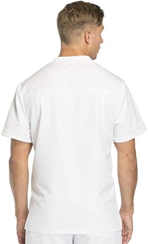Dickies Dynamix Scrubs for Men Athletic Inspired V Neck Chest Pocket Scrub Top with Four Way Stretch & Moisture Wicking DK610