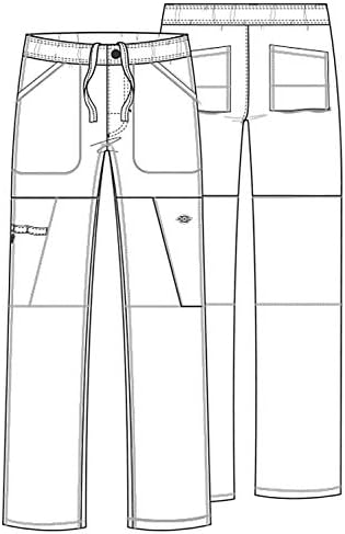 Dickies Dynamix Scrub Pants for Men with Zip Fly  Athletic Inspired with Four Way Stretch and Moisture Wicking DK110