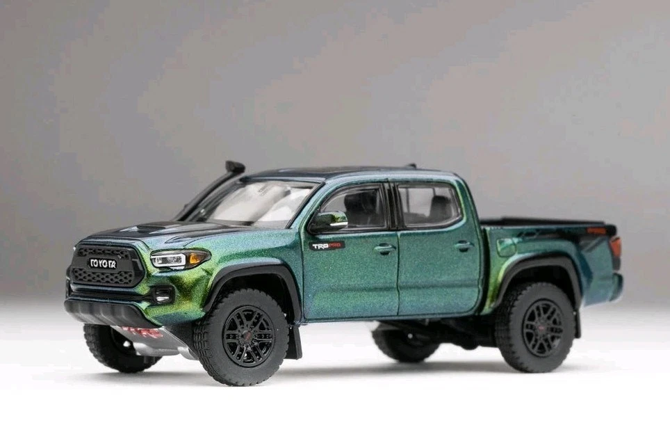 DiecastTalk Exclusive Anniversary GCD 1/64 Toyota Tacoma TRD PRO Magic Green