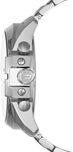 Diesel Mens Mega Chief Stainless Steel Bracelet  Silicone or Leather Band Watch with Analog or Digital Movement