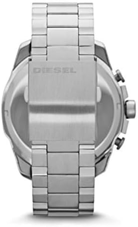 Diesel Mens Mega Chief Stainless Steel Bracelet  Silicone or Leather Band Watch with Analog or Digital Movement