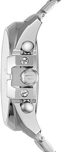 Diesel Mens Mega Chief Stainless Steel Bracelet  Silicone or Leather Band Watch with Analog or Digital Movement