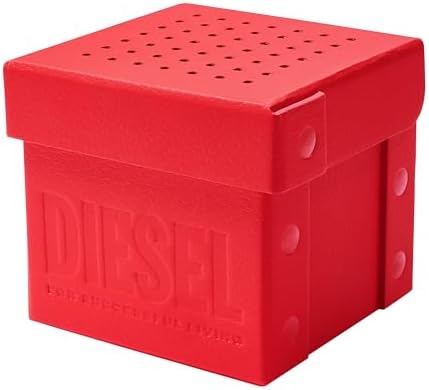 Diesel Mens Mega Chief Stainless Steel Bracelet  Silicone or Leather Band Watch with Analog or Digital Movement