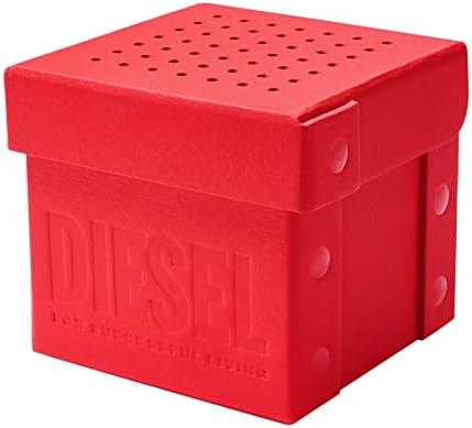 Diesel Mens Mega Chief Stainless Steel Bracelet  Silicone or Leather Band Watch with Analog or Digital Movement