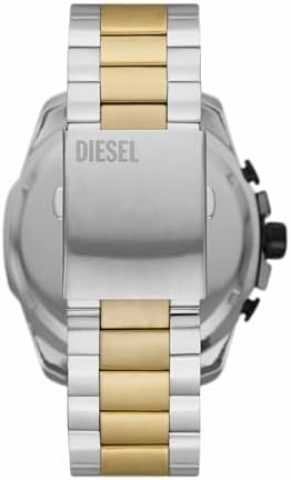Diesel Mens Mega Chief Stainless Steel Bracelet  Silicone or Leather Band Watch with Analog or Digital Movement