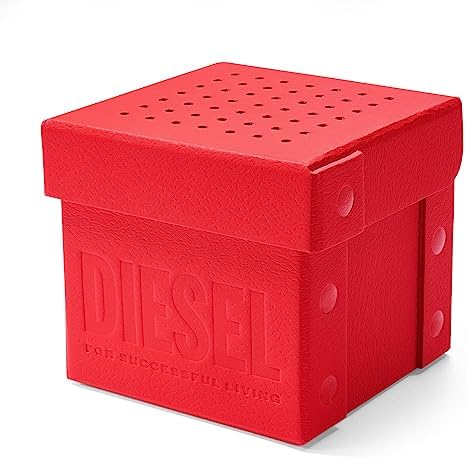 Diesel Mens Mega Chief Stainless Steel Bracelet  Silicone or Leather Band Watch with Analog or Digital Movement