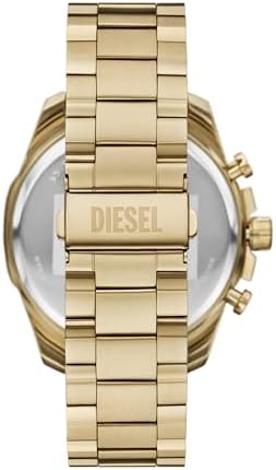 Diesel Mens Mega Chief Stainless Steel Bracelet  Silicone or Leather Band Watch with Analog or Digital Movement