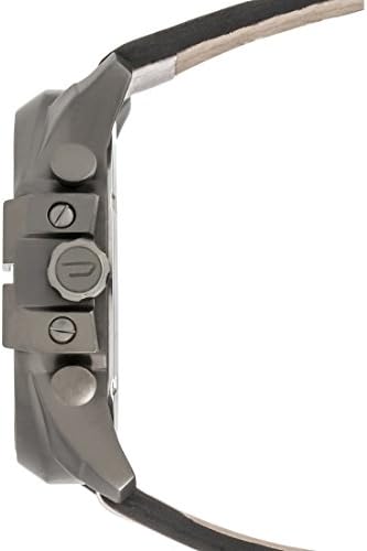 Diesel Mens Mega Chief Stainless Steel Bracelet  Silicone or Leather Band Watch with Analog or Digital Movement