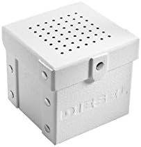 Diesel Mens Mega Chief Stainless Steel Bracelet  Silicone or Leather Band Watch with Analog or Digital Movement