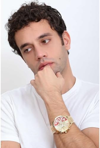 Diesel Mens Mega Chief Stainless Steel Bracelet  Silicone or Leather Band Watch with Analog or Digital Movement