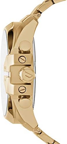 Diesel Mens Mega Chief Stainless Steel Bracelet  Silicone or Leather Band Watch with Analog or Digital Movement