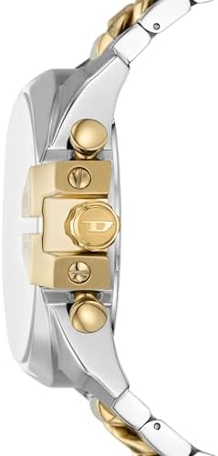 Diesel Mens Mega Chief Stainless Steel Bracelet  Silicone or Leather Band Watch with Analog or Digital Movement