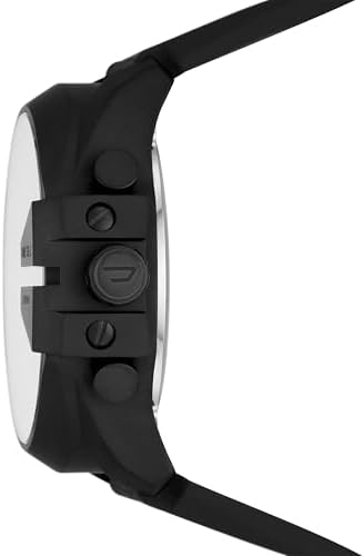 Diesel Mens Mega Chief Stainless Steel Bracelet  Silicone or Leather Band Watch with Analog or Digital Movement