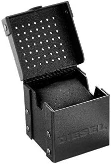 Diesel Mens Mega Chief Stainless Steel Bracelet  Silicone or Leather Band Watch with Analog or Digital Movement