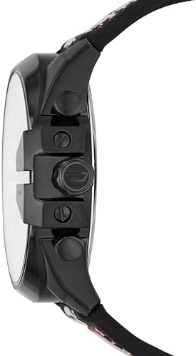 Diesel Mens Mega Chief Stainless Steel Bracelet  Silicone or Leather Band Watch with Analog or Digital Movement