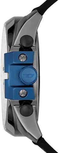 Diesel Mens Mega Chief Stainless Steel Bracelet  Silicone or Leather Band Watch with Analog or Digital Movement
