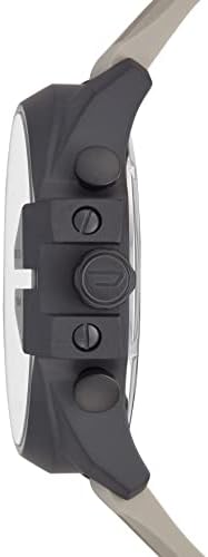 Diesel Mens Mega Chief Stainless Steel Bracelet  Silicone or Leather Band Watch with Analog or Digital Movement