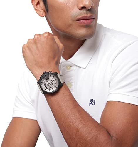 Diesel Mens Mega Chief Stainless Steel Bracelet  Silicone or Leather Band Watch with Analog or Digital Movement