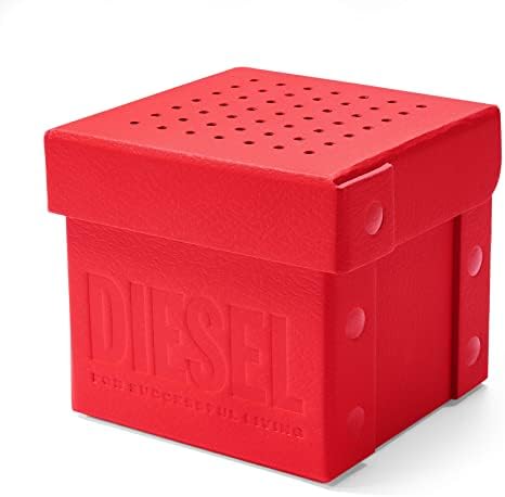 Diesel Mens Mega Chief Stainless Steel Bracelet  Silicone or Leather Band Watch with Analog or Digital Movement