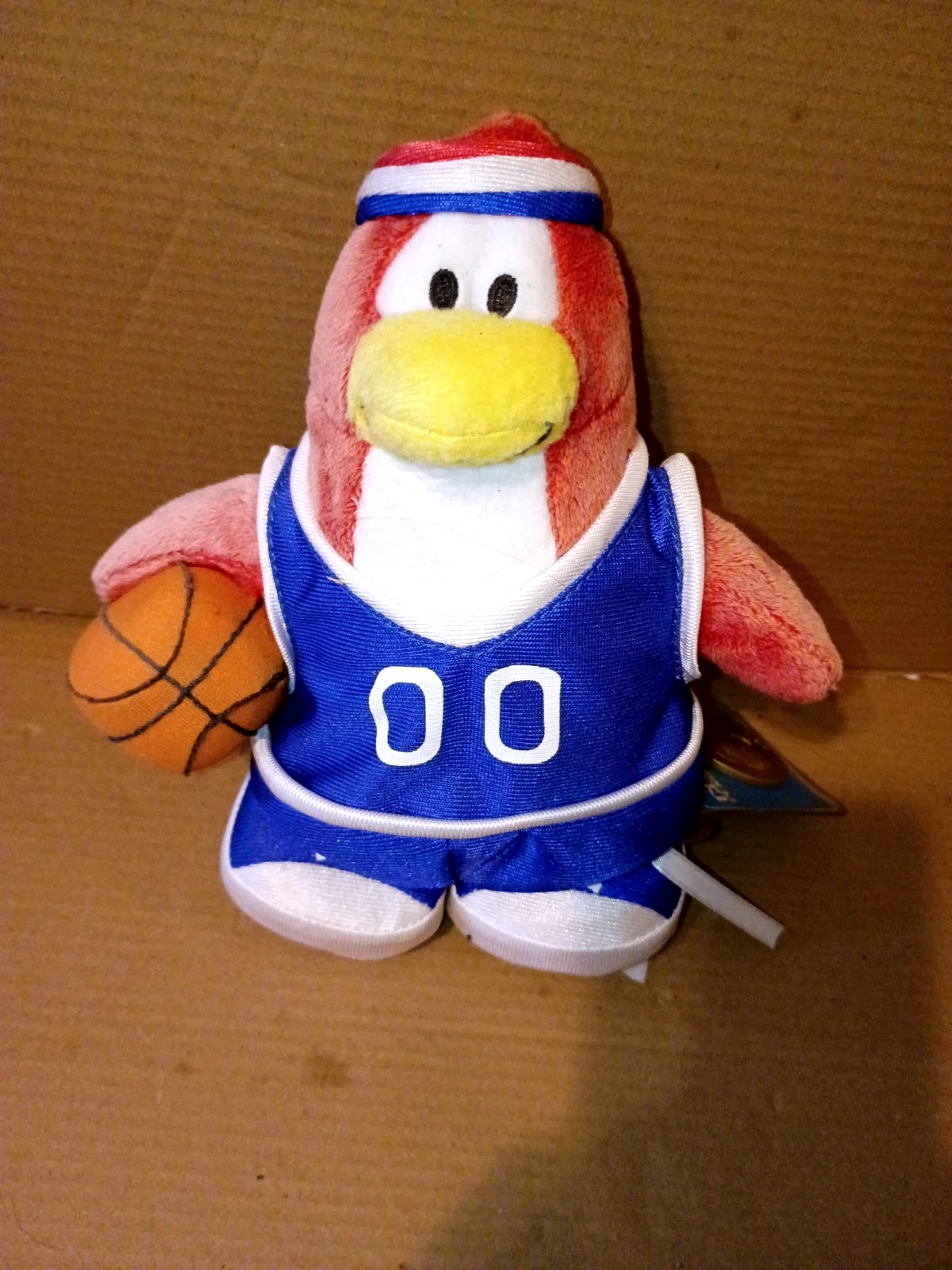 Disney Club Penguin Basketball Player 6" Plush 