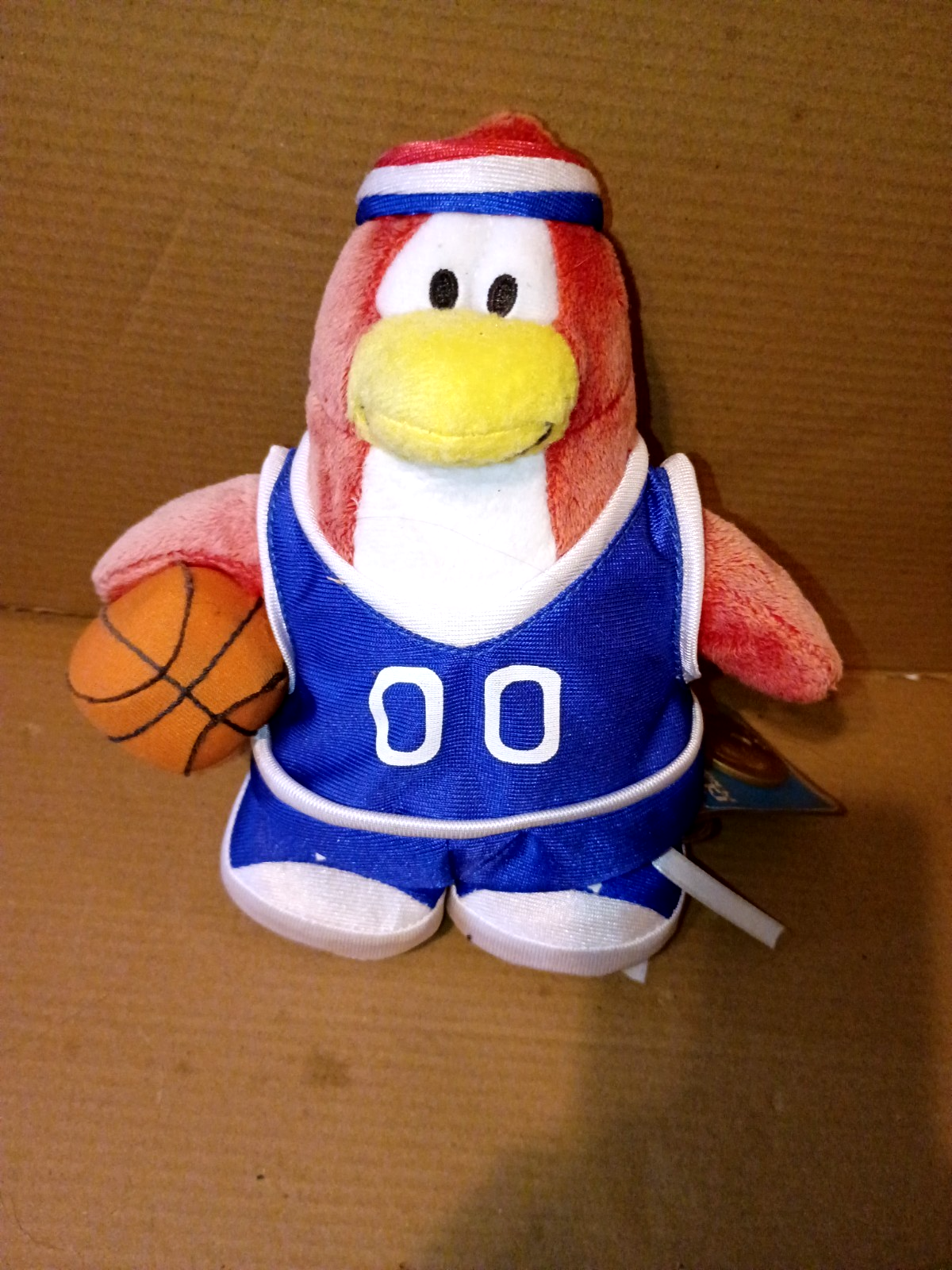 Disney Club Penguin Basketball Player 6" Plush 