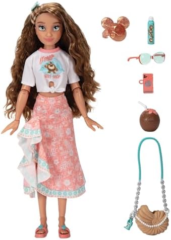 Disney ILY 4ever Fashion Dolls Moana Inspired 11 5 Tall with 13 Points of Articulation  Comes with Cute  Moana Inspired Accessories  and a Glittery Mickey Ring for You to Wear 