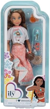 Disney ILY 4ever Fashion Dolls Moana Inspired 11 5 Tall with 13 Points of Articulation  Comes with Cute  Moana Inspired Accessories  and a Glittery Mickey Ring for You to Wear 