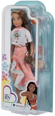 Disney ILY 4ever Fashion Dolls Moana Inspired 11 5 Tall with 13 Points of Articulation  Comes with Cute  Moana Inspired Accessories  and a Glittery Mickey Ring for You to Wear 