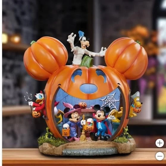 Disney Mickey Mouse Pumpkin House Halloween Illuminated Haunting Music Indoor