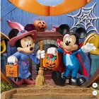 Disney Mickey Mouse Pumpkin House Halloween Illuminated Haunting Music Indoor