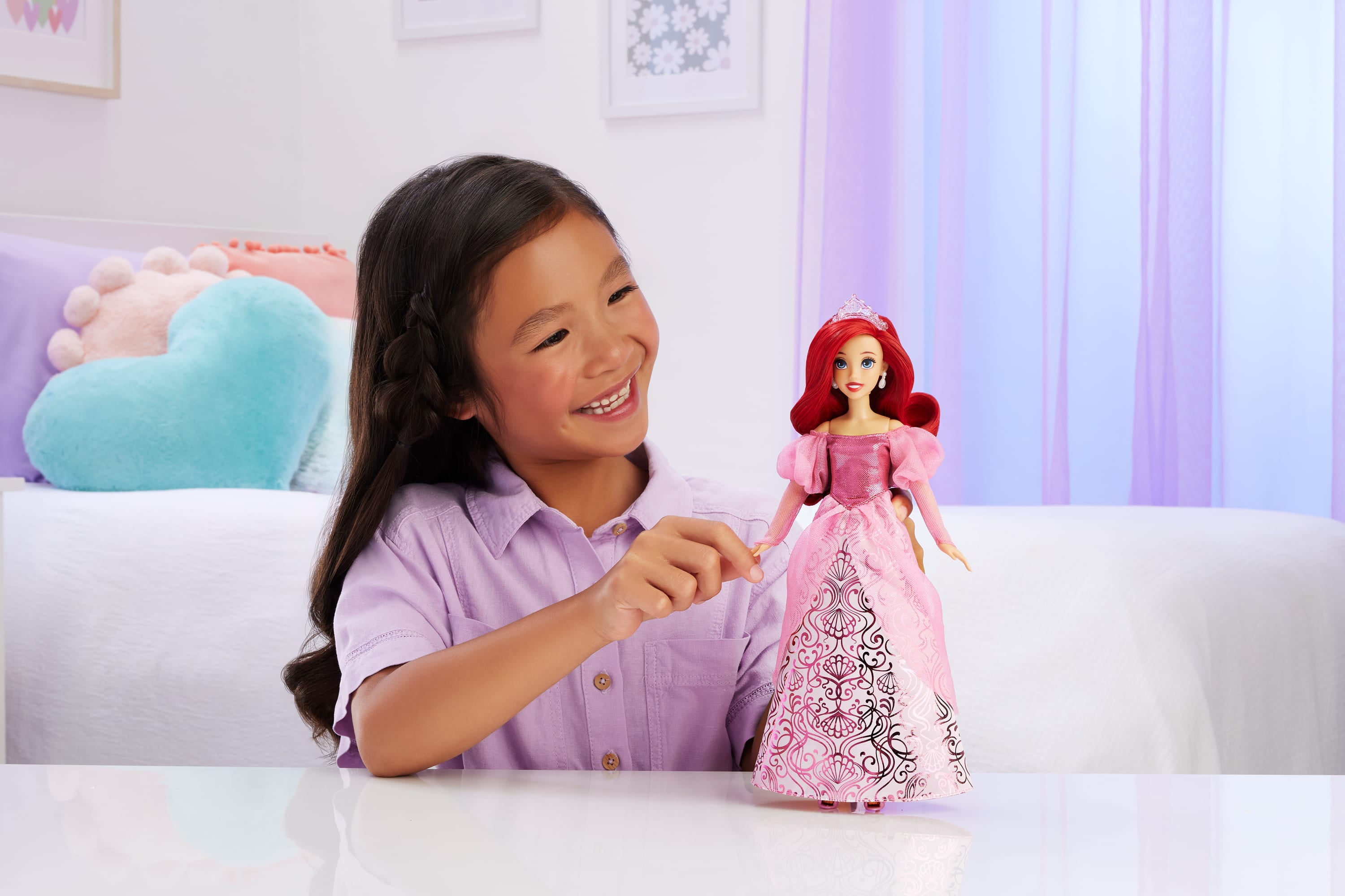 Disney Princess Enchanted Stories Ariel Fashion Doll with Sparkling Dress  Walmart Exclusive