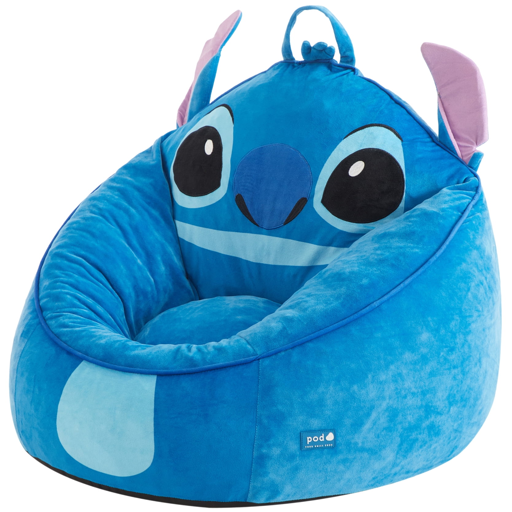 Disney Stitch Kids  Compressed Foam Bean Bag Chair  Blue