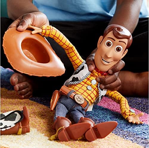 Disney Store Official Sheriff Woody Talking Action Figure from Toy Story  Features Sounds and Phrases from the Movies  Interacts with Other Figures and Toys