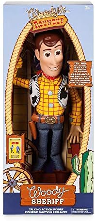 Disney Store Official Sheriff Woody Talking Action Figure from Toy Story  Features Sounds and Phrases from the Movies  Interacts with Other Figures and Toys