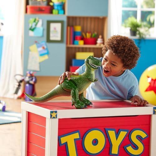 Disney Store Official Rex Interactive Talking Action Figure from Toy Story  Features Sounds and Phrases from The Movies  Interacts with Other Figures and Toys