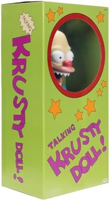 Disney The Simpsons Talking Krusty Doll - Muñeca de peluche de 16 pulgadas de alto, de cuerda Krusty, de The Classic Treehouse of Horror III Episodio