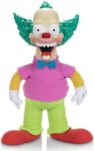 Disney The Simpsons Talking Krusty Doll Plush  16 Inches Tall Good and Evil Krusty Pull String Doll Toy  from The Classic Treehouse of Horror III Episode