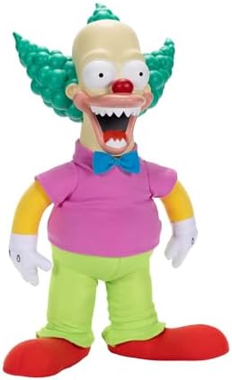 Disney The Simpsons Talking Krusty Doll Plush  16 Inches Tall Good and Evil Krusty Pull String Doll Toy  from The Classic Treehouse of Horror III Episode