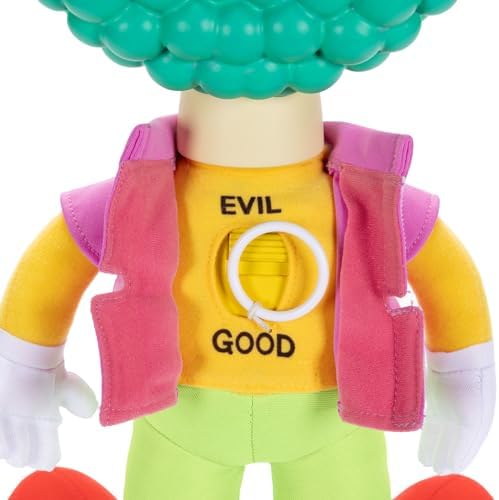 Disney The Simpsons Talking Krusty Doll Plush  16 Inches Tall Good and Evil Krusty Pull String Doll Toy  from The Classic Treehouse of Horror III Episode