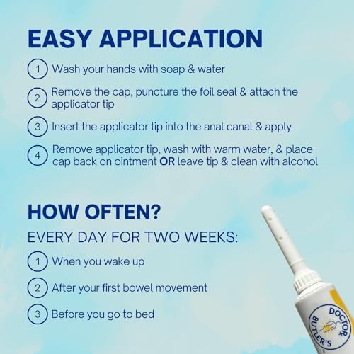 Doctor Butler s Hemorrhoid & Fissure Ointment   Hemorrhoid Treatment and Hemorrhoid Cream with Lidocaine and Phenylephrine HCI for Fast Acting Relief of Pain  Swelling  Discomfort  and Itching  1 oz