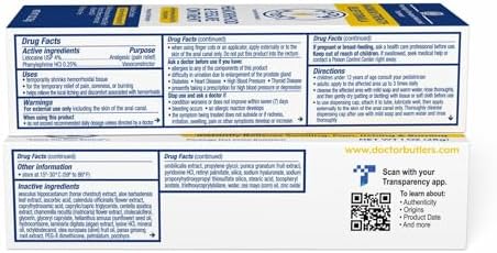 Doctor Butler s Hemorrhoid & Fissure Ointment   Hemorrhoid Treatment and Hemorrhoid Cream with Lidocaine and Phenylephrine HCI for Fast Acting Relief of Pain  Swelling  Discomfort  and Itching  1 oz