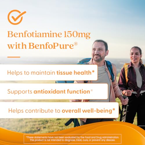 Doctors BEST Benfotiamine 150  Supports Glycemic Balance & Metabolic Response  Non GMO  Gluten Free  Soy Free  Vegan 120 Veggie Caps