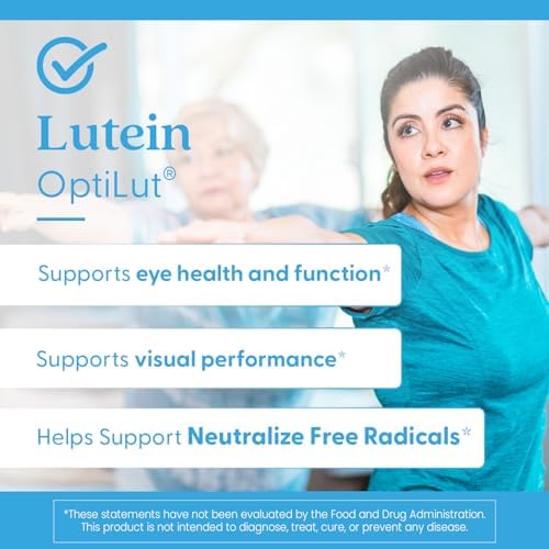 Doctors Best Lutein Supplement 20mg with Trans Zeaxanthin   Lutein for Eyes  Eye Health Vitamins for Men & Women  Vision and Macular Health Support Capsules  OptiLut Marigold Flower   120 Veg Caps