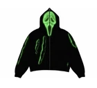 Don Toliver x SCREAM x Cactus Jack GHOSTFACE Zip Slasher Black Hoodie Size 2XL